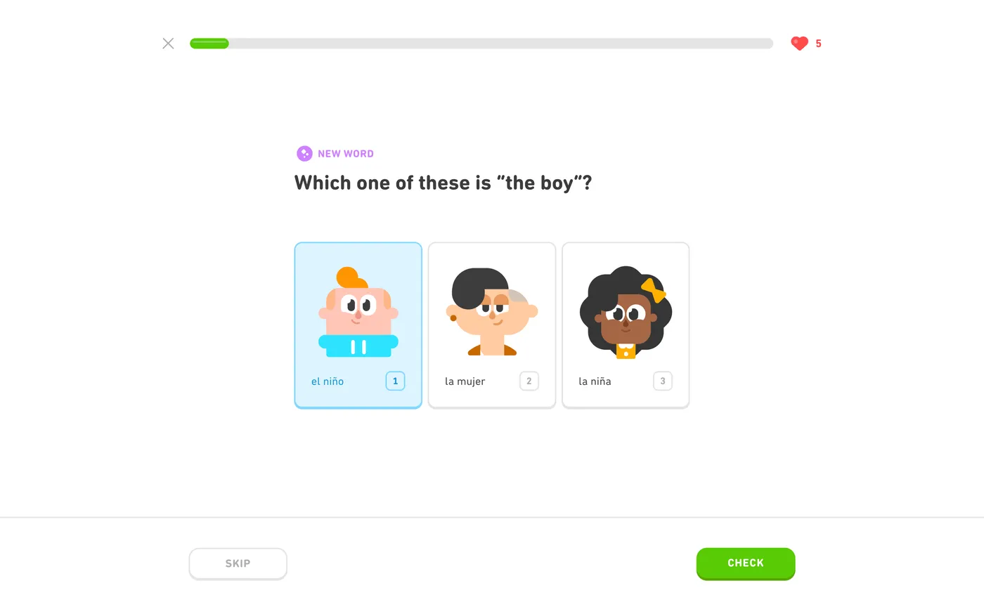 How Duolingo onboards new users - Step 18